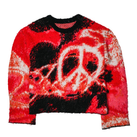 "PEACE OF MIND" MOHAIR SWEATER (RED)